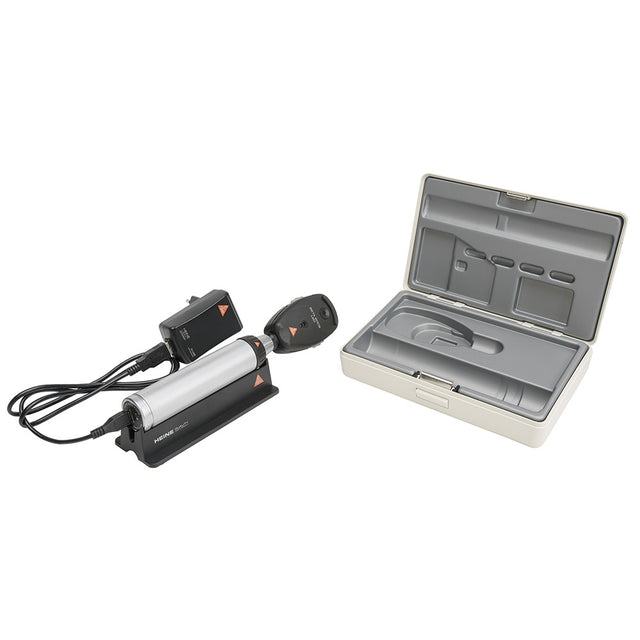 HEINE BETA 200S Diagnostic Ophthalmoscope Set: LED BETA 200S Ophthalmoscope, BETA4 USB Handle, Plug-In Power Supply. MPN: C-261.28.388