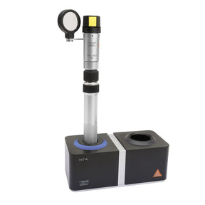 HEINE HSL 150 Hand-held Slit Lamp Set: BETA 4 SLIM NT Rechargeable Handle, NT 4 Table Charger, Hard Case. MPN: C-266.20.471
