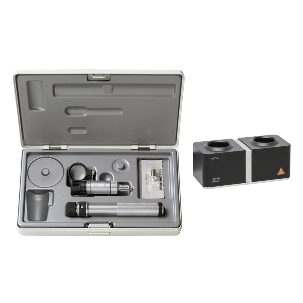 HEINE HSL 150 Hand-held Slit Lamp Set: BETA 4 SLIM NT Rechargeable Handle, NT 4 Table Charger, Hard Case. MPN: C-266.20.471 - Image 2