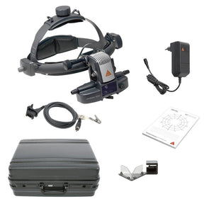 HEINE OMEGA 500 LED Indirect Ophthalmoscope, Plug-in Transformer, Accessories. MPN: C-283.41.320