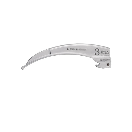 HEINE Classic+ MACINTOSH Mac 3 Fiber Optic Laryngoscope Blade. MPN: F-000.22.103