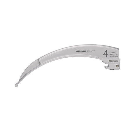 HEINE Classic+ MACINTOSH Mac 4 Fiber Optic Laryngoscope Blade. MPN: F-000.22.104