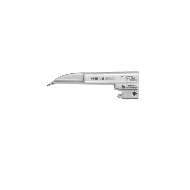 HEINE Classic+ Paed 1 Fiber Optic Laryngoscope Blade. MPN: F-000.22.111