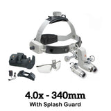 HEINE ML4 LED Headlight Kit, EN50 Unplugged Power Source, S-Guard, HRP Binocular Loupe 4.0 x / 340mm. MPN: J-008.31.448