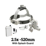 HEINE ML4 LED Headlight Kit, mPack Power Source, S-Guard, HR Binocular Loupe 2.5 x / 520mm. MPN: J-008.31.450