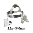 HEINE ML4 LED Headlight Kit, mPack Power Source, HR Binocular Loupe 2.5 x / 340mm. MPN: J-008.31.452