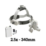 HEINE ML4 LED Headlight Kit, mPack Power Source, HR Binocular Loupe 2.5 x / 340mm. MPN: J-008.31.452