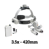 HEINE ML4 LED Headlight Kit, mPack Power Source, HRP Binocular Loupe 3.5 x / 420mm. MPN: J-008.31.454