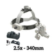HEINE ML4 LED Headlight Kit, EN50 Unplugged Power Source, HR Binocular Loupe 2.5 x / 340mm. MPN: J-008.31.458