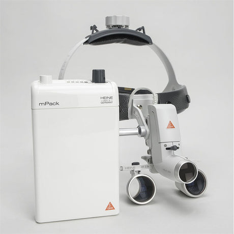 HEINE ML4 LED Headlight Kit, mPack Power Source, HR Binocular Loupe 2.5 x / 520mm. MPN: J-008.31.463 - Image 5