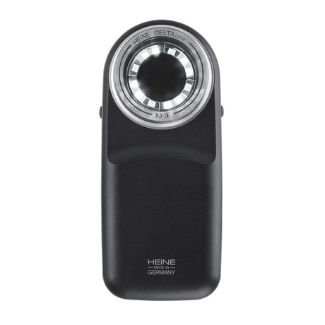 HEINE DELTAone LED Dermatoscope, Contact Plate (with scale), BLACK, USB cord, Transformer, and Case. MPN: K-210.28.305 - Image 2