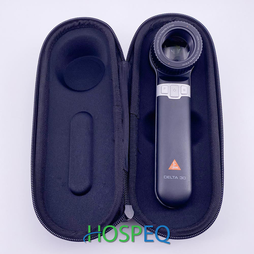HEINE DELTA 30 LED Dermatoscope, Contact Plate (with scale), USB cord, Transformer, and Case. MPN: K-230.28.305 - Image 4