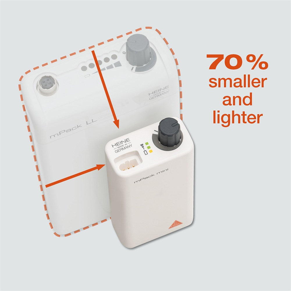 HEINE mPack mini with Li-ion rechargeable battery and E4-USB plug-in transformer for LoupeLight 2 & MicroLight 2. MPN: X-007.99.650 - Image 4
