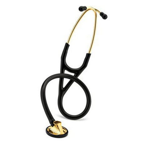 3M Littmann Master Cardiology Stethoscope, Brass-Finish Chestpiece, Black Tube. MPN: 2175