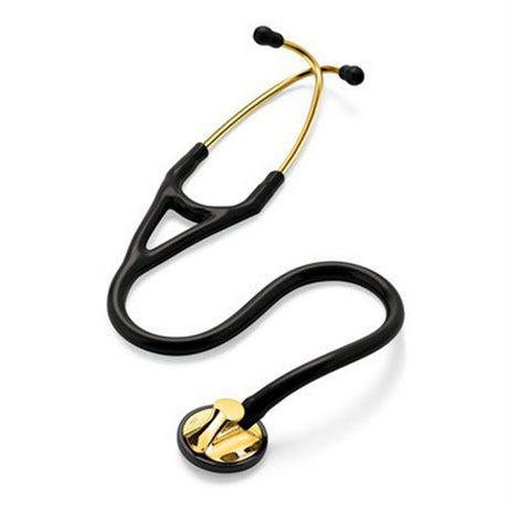 3M Littmann Master Cardiology Stethoscope, Brass-Finish Chestpiece, Black Tube. MPN: 2175 - Image 2