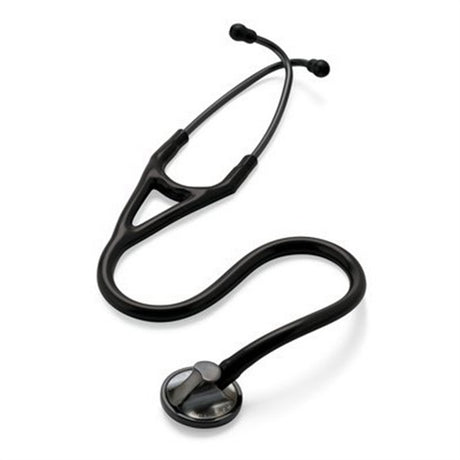 3M Littmann Master Cardiology Stethoscope, Smoke-Finish Chestpiece, Black Tube. MPN: 2176 - Image 2
