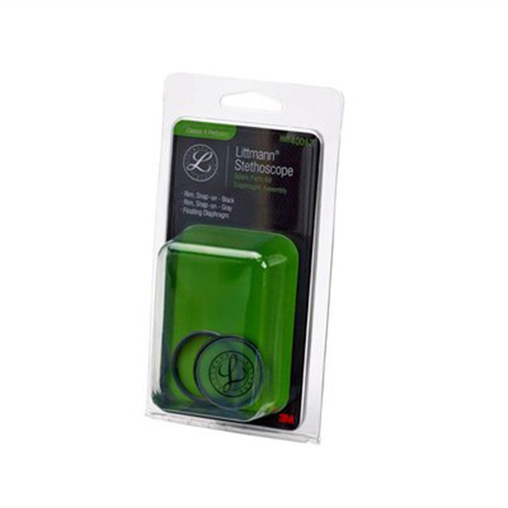 Littmann Spare Parts Kit for Classic II Pediatric Stethoscope: Black Rim, Diaphragm, Gray Rim, each. MPN: 40012E - Image 2