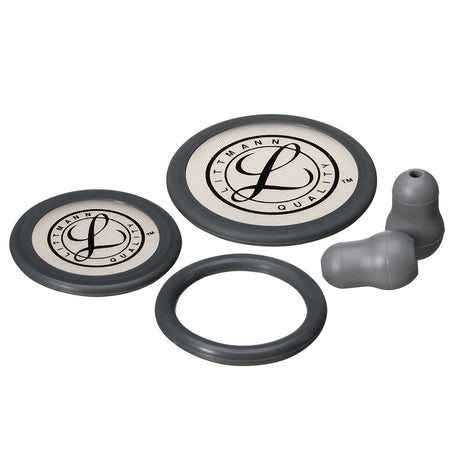 Littmann Spare Parts Kit for Classic III & Cardiology IV: Small Snap Tight Soft-Sealing Eartips, Adult Diaphragm, Pediatric Single Diaphragm, GRAY, 10 kits/cs. MPN: 40017