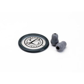 Littmann Spare Parts Kit for Master Classic Stethoscope: Small Snap Tight Soft-Sealing Eartips, Rim/Diaphragm, Gray, each. MPN: 40023E