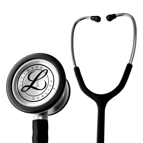 Littmann CLASSIC III Stethoscope, Stainless-Finish Chestpiece, Satin-Finish Black Tube. MPN: 5620C