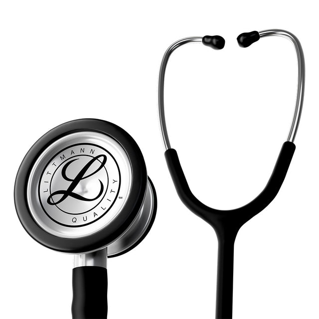 Littmann CLASSIC III Stethoscope, Stainless-Finish Chestpiece, Satin-Finish Black Tube. MPN: 5620C
