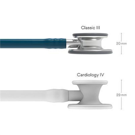 3M Littmann Classic III Stethoscope, Caribbean Blue Tube. MPN: 5623 - Image 4