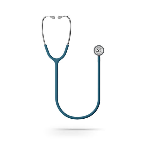 Littmann CLASSIC III Stethoscope, Stainless-Finish Chestpiece, Satin-Finish Caribbean Blue Tube. MPN: 5623C - Image 3