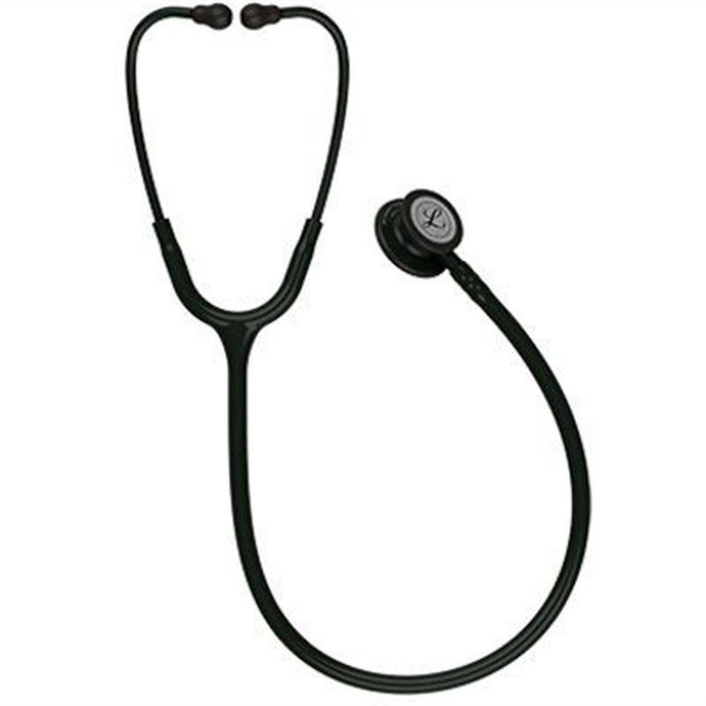 3M Littmann Classic III Stethoscope, Black Edition Chestpiece, Black Tube. MPN: 5803 - Image 3