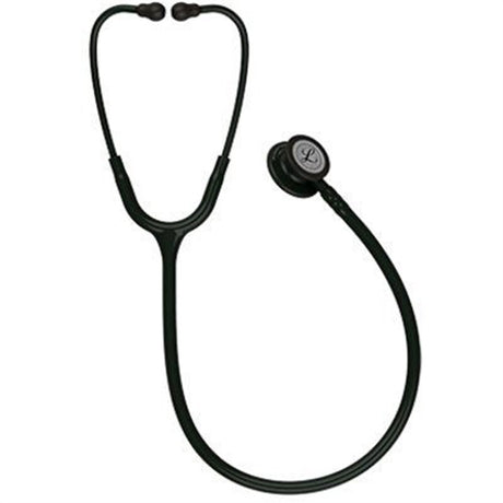 3M Littmann Classic III Stethoscope, Black Edition Chestpiece, Black Tube. MPN: 5803 - Image 3
