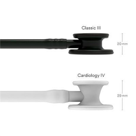 3M Littmann Classic III Stethoscope, Black Edition Chestpiece, Black Tube. MPN: 5803 - Image 4