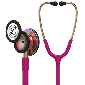 3M Littmann Classic III Stethoscope, Rainbow Chestpiece, Raspberry Tube. MPN: 5806