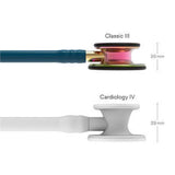 3M Littmann Classic III Stethoscope, Rainbow Chestpiece, Caribbean Blue Tube. MPN: 5807 - Image 4