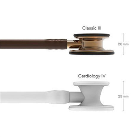 3M Littmann Classic III Stethoscope, Copper Chestpiece, Chocolate Tube. MPN: 5809 - Image 4