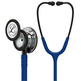 3M Littmann Classic III Stethoscope, Mirror Chestpiece, Navy Blue Tube, Smoke Stem & Headset. MPN: 5863