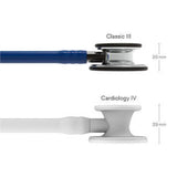 3M Littmann Classic III Stethoscope, Mirror Chestpiece, Navy Blue Tube, Smoke Stem & Headset. MPN: 5863 - Image 4