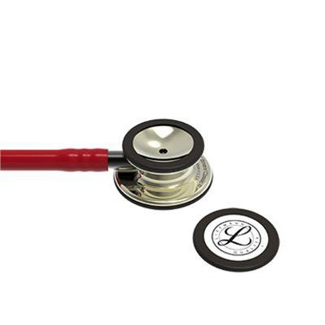 3M Littmann Classic III Stethoscope, Champagne Chestpiece, Burgundy Tube, Smoke Stem & Headset. MPN: 5864 - Image 2