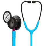 3M Littmann Classic III Stethoscope, Smoke Chestpiece, Turquoise Tube, Pink Stem & Smoke Headset. MPN: 5872