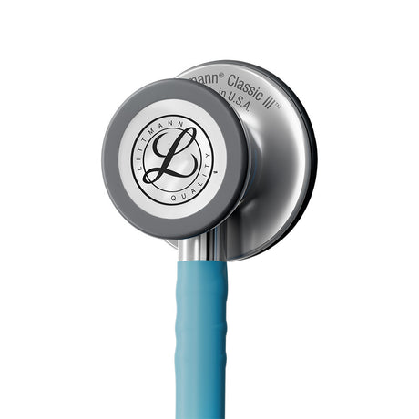 Littmann CLASSIC III Stethoscope, Stainless-Finish Chestpiece, Satin-Finish Marine Blue Tube. MPN: 5912C - Image 2