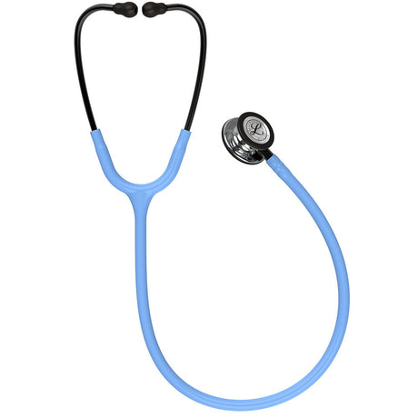 3M Littmann Classic III Stethoscope, Mirror Chestpiece, Ceil Blue Tube, Smoke Stem and Smoke Headset. MPN: 5959 - Image 3