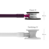 3M Littmann Classic III Stethoscope, Mirror Chestpiece, Plum Tube, Pink Stem and Smoke Headset. MPN: 5960 - Image 4
