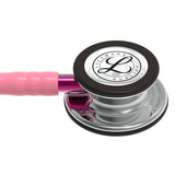 3M Littmann Classic III Stethoscope, Mirror Chestpiece, Pearl Pink Tube, Pink Stem and Smoke Headset. MPN: 5962 - Image 2