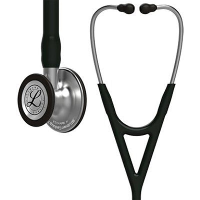 3M Littmann Cardiology IV Stethoscope, Standard Chestpiece, Black Tube, Stainless Stem & Headset. MPN: 6152