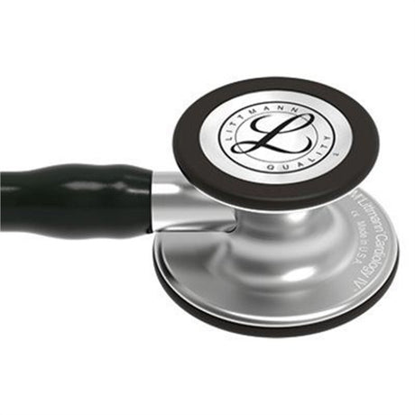 3M Littmann Cardiology IV Stethoscope, Standard Chestpiece, Black Tube, Stainless Stem & Headset. MPN: 6152 - Image 2