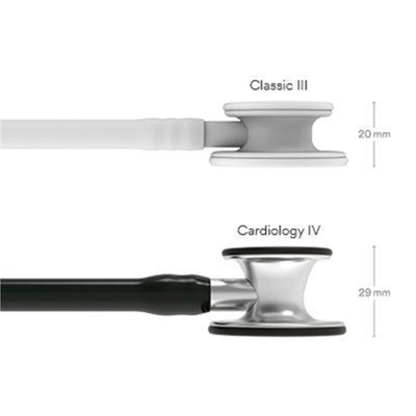 3M Littmann Cardiology IV Stethoscope, Standard Chestpiece, Black Tube, Stainless Stem & Headset. MPN: 6152 - Image 4
