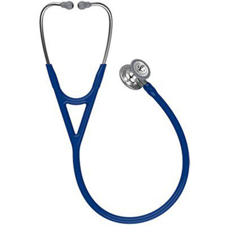 3M Littmann Cardiology IV Stethoscope, Standard Chestpiece, Navy Blue Tube, Stainless Stem & Headset. MPN: 6154 - Image 3
