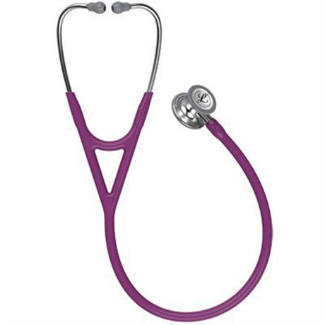 3M Littmann Cardiology IV Stethoscope, Standard Chestpiece, Plum Tube, Stainless Stem & Headset. MPN: 6156 - Image 3