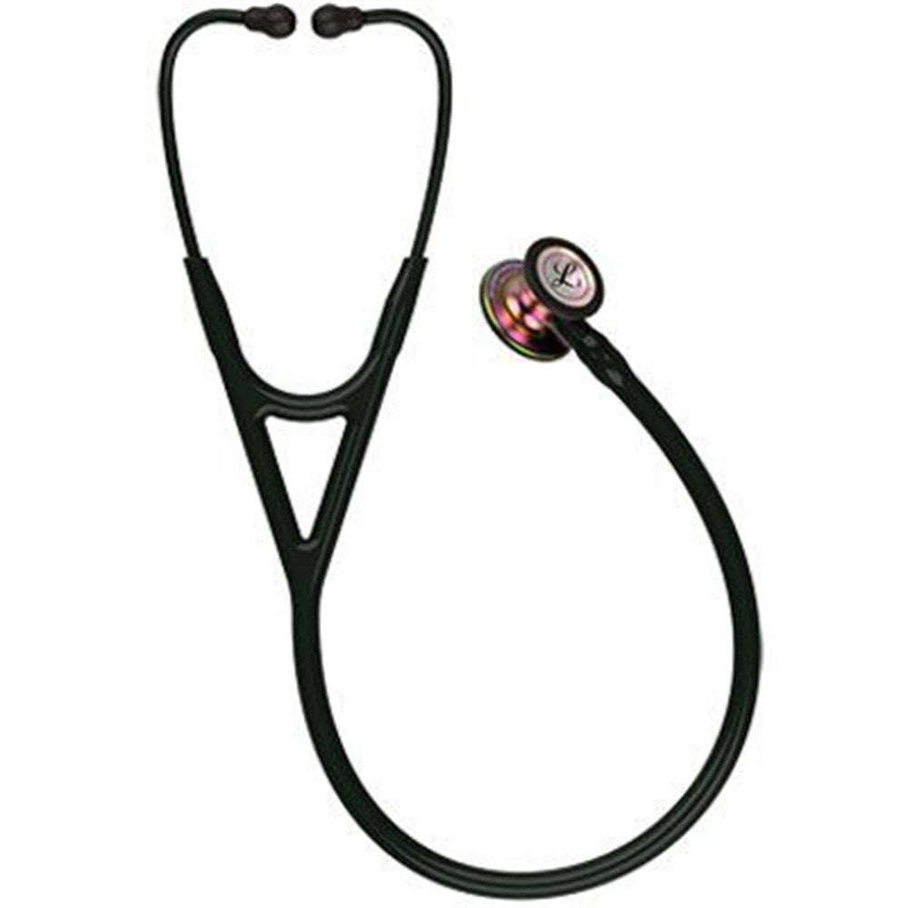 3M Littmann Cardiology IV Stethoscope, Rainbow Chestpiece, Black Tube, Stem & Headset. MPN: 6165 - Image 3