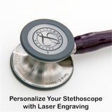 3M Littmann Cardiology IV Stethoscope, Rainbow Chestpiece, Black Tube, Stem & Headset. MPN: 6165 - Image 5
