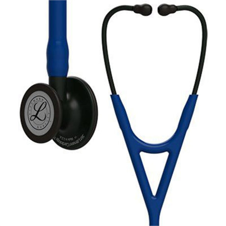 3M Littmann Cardiology IV Stethoscope, Black Chestpiece, Navy Blue Tube, Black Stem & Headset. MPN: 6168