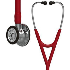 3M Littmann Cardiology IV Stethoscope, Mirror Chestpiece & Stem, Burgundy Tube, Stainless Headset. MPN: 6170